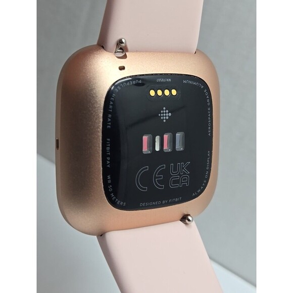 Fitbit Versa 2 Smartwatch Rose Gold 40mm Alexa WR50M Always On Display Works - Picture 11 of 11
